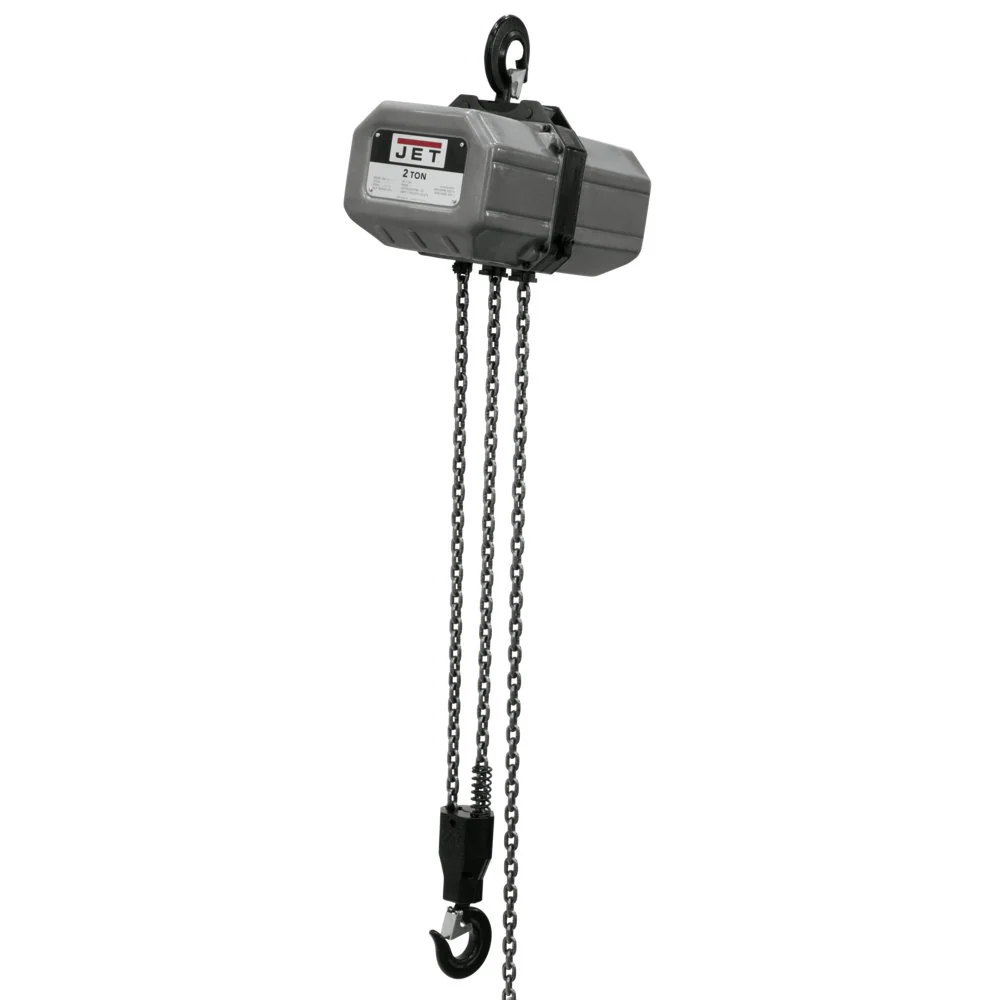 Jet JT9-211000 2SS-1C-10, 2-Ton Electric Chain Hoist 1-Phase 10' Lift - Mactool Shop