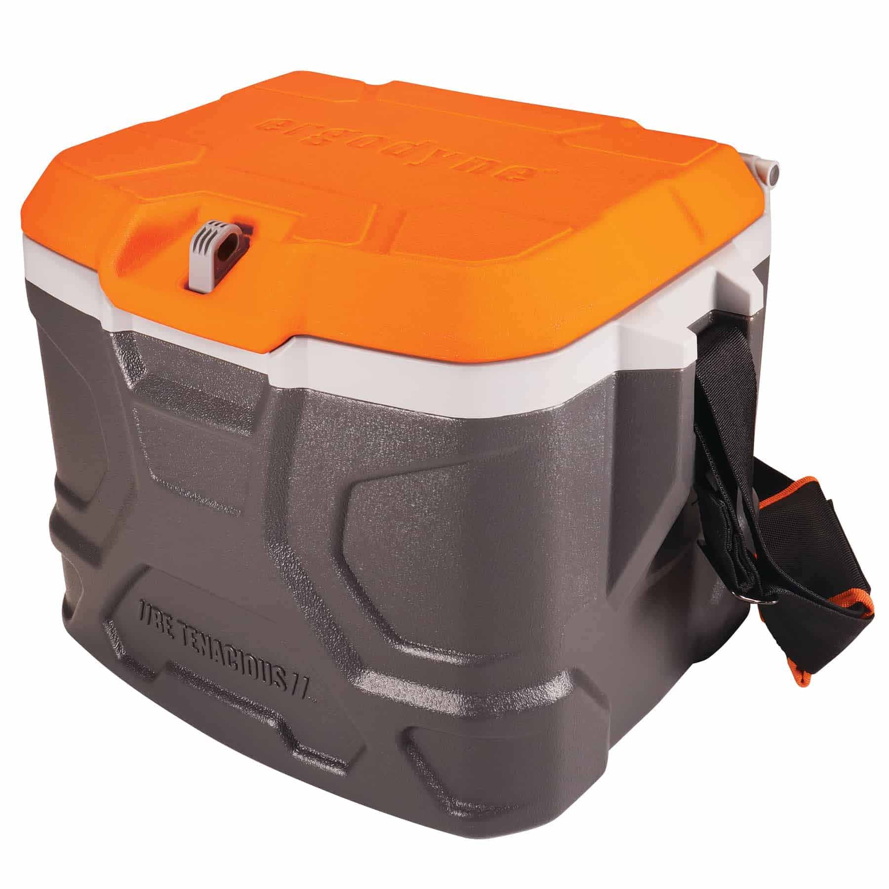 Ergodyne 13170 5170 Single Orange and Gray Industrial Hard Sided Cooler - 17 qt - Mactool Shop