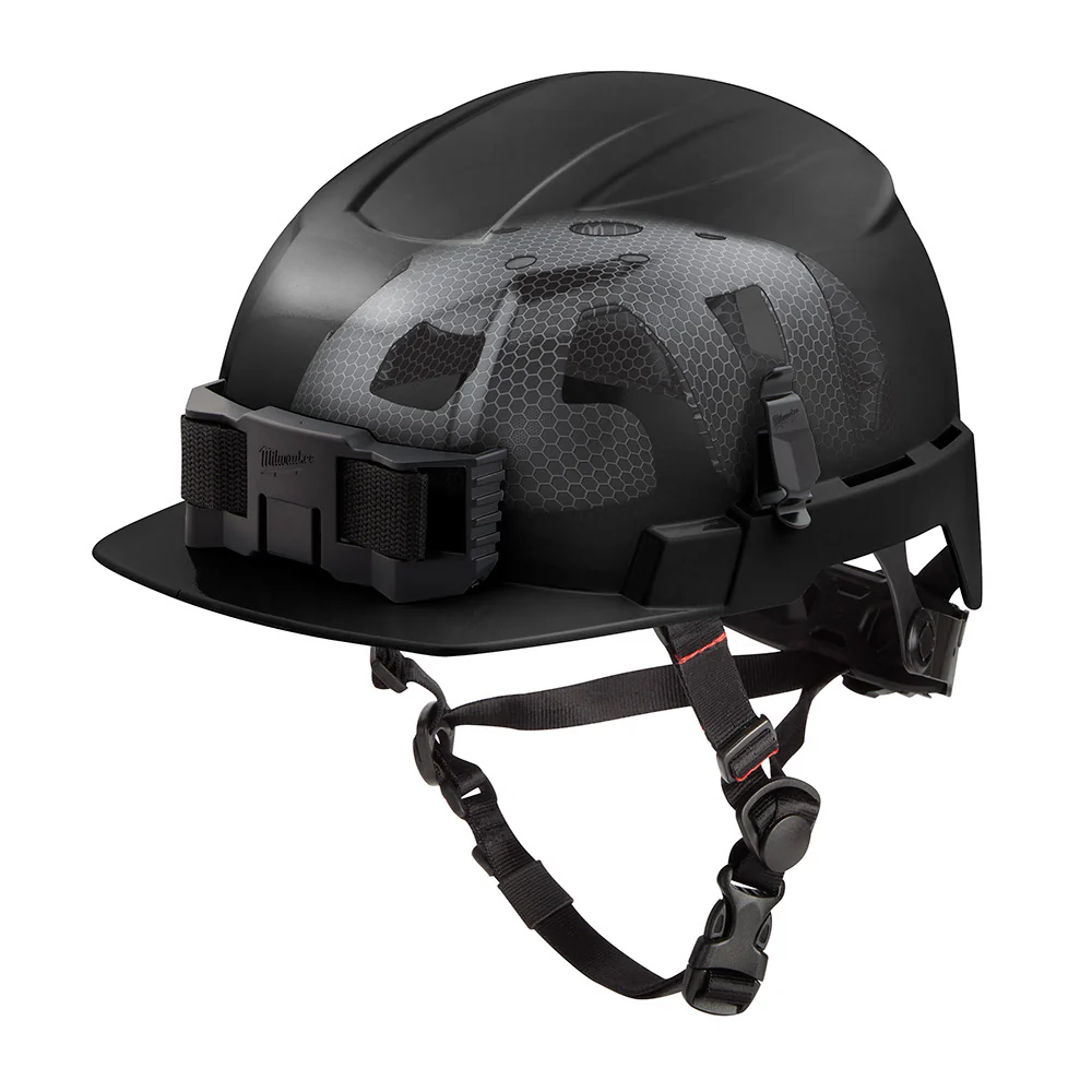 Milwaukee 48-73-1375 BOLT Black Front Brim Safety Helmet with IMPACT ARMOR Liner (USA) - Type 2, Class E - Mactool Shop