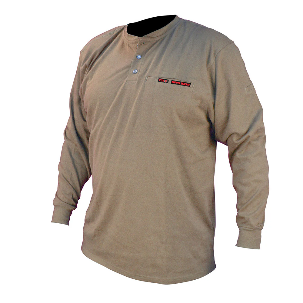 Radians FRS-002K-5X FR Men's Knit Long Sleeve Henle, Workwear Khaki, 5X - Mactool Shop