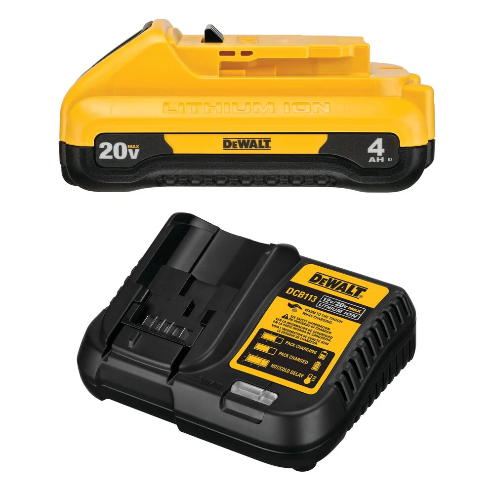 DeWalt DCB240C 20V MAX Compact 4Ah Battery Starter Kit - Mactool Shop