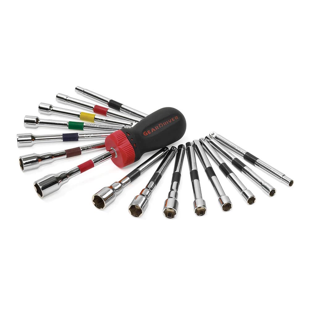 GearWrench 8916D 16 Pc. SAE/Metric Ratcheting Nutdriver Set - Mactool Shop