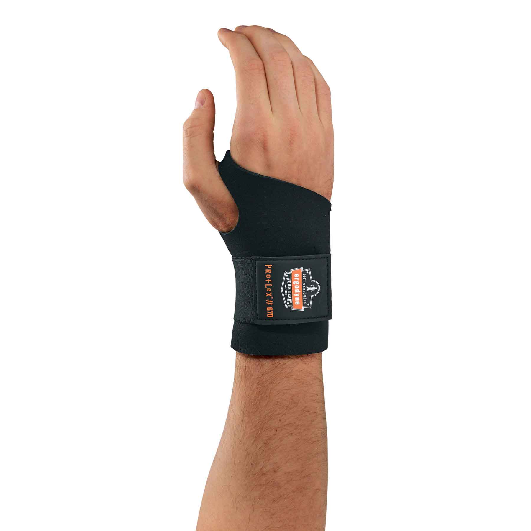 Ergodyne 16612 ProFlex 670 Ambidextrous Single Strap Wrist Support, Small, Black - Mactool Shop