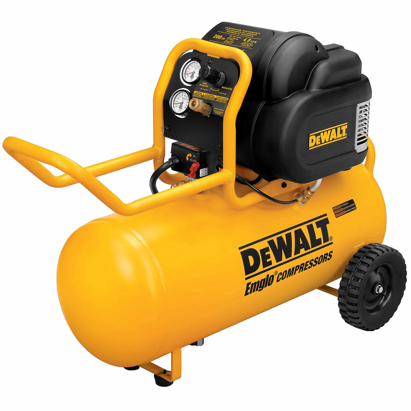 DeWalt D55167 1.6 HP Continuous, 225 PSI, 15 Gallon Workshop Compressor - Mactool Shop