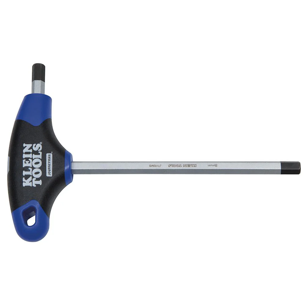 Klein Tools JTH9M6 6 mm Hex Key with Journeyman T-Handle, 9