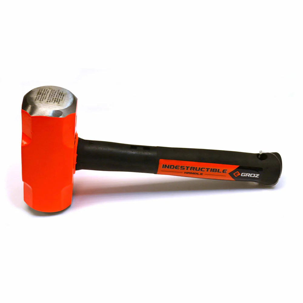 Groz 34522 Indestructible Handle Sledge Hammer, 8Lb, 12
