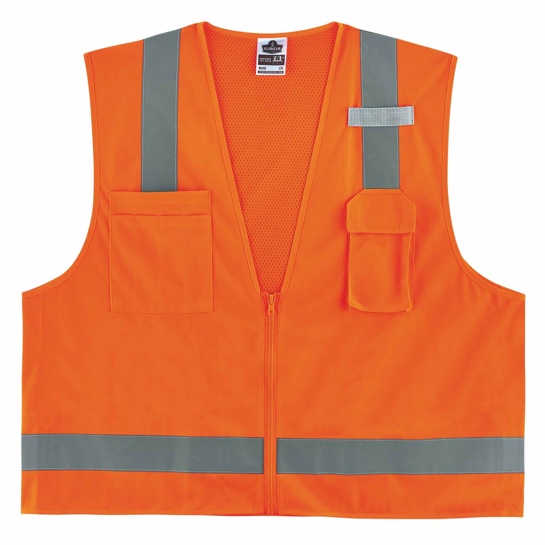 Ergodyne 24511 8249Z-S XS Orange Class 2 Economy Surveyors Vest - Single Size - Mactool Shop