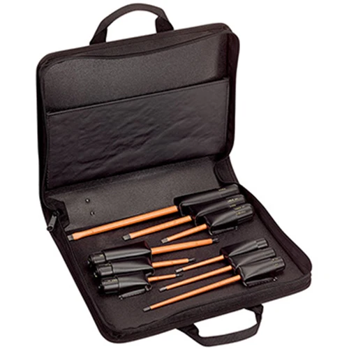 Klein 33528 Insulated Screwdriver Set, Slotted and Phillips, 9-Piece - Mactool Shop