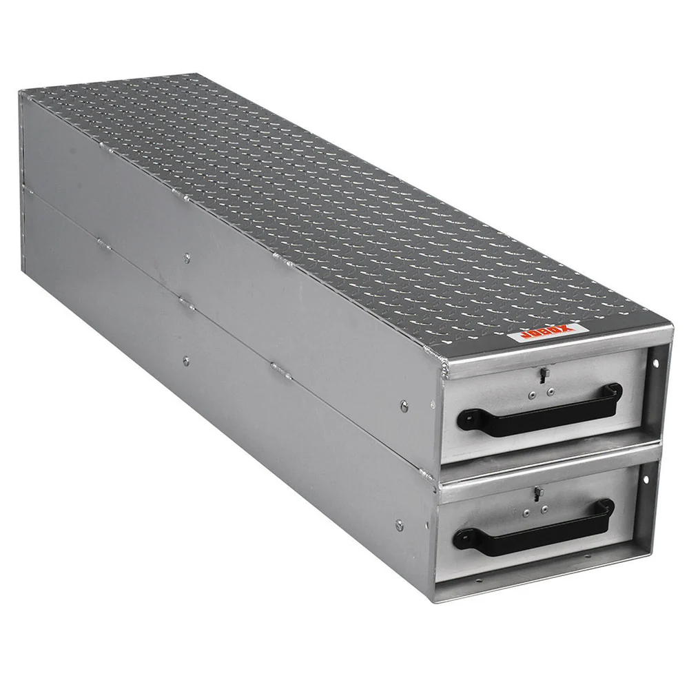 Crescent Jobox 1407980 2 Drawer Long Stacked Heavy-Duty Aluminum Drawer Storage - Mactool Shop