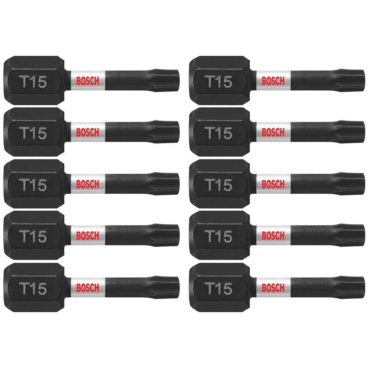Bosch ITT151B 10 pc. Impact Tough 1 In. Torx #15 Insert Bits (Bulk Pack) - Mactool Shop