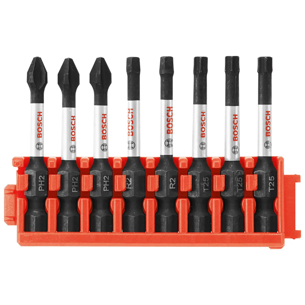 Bosch CCSV208 8-Pc Impact Tough Phillips, Square and Torx 2