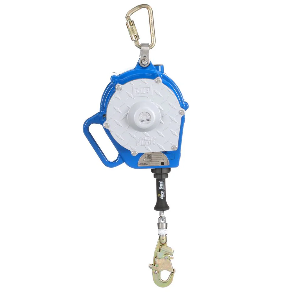 DBI Sala 3400134 Sealed-Blok Self Retracting Lifeline, Galvanized Cable, 50' (15m) - Mactool Shop