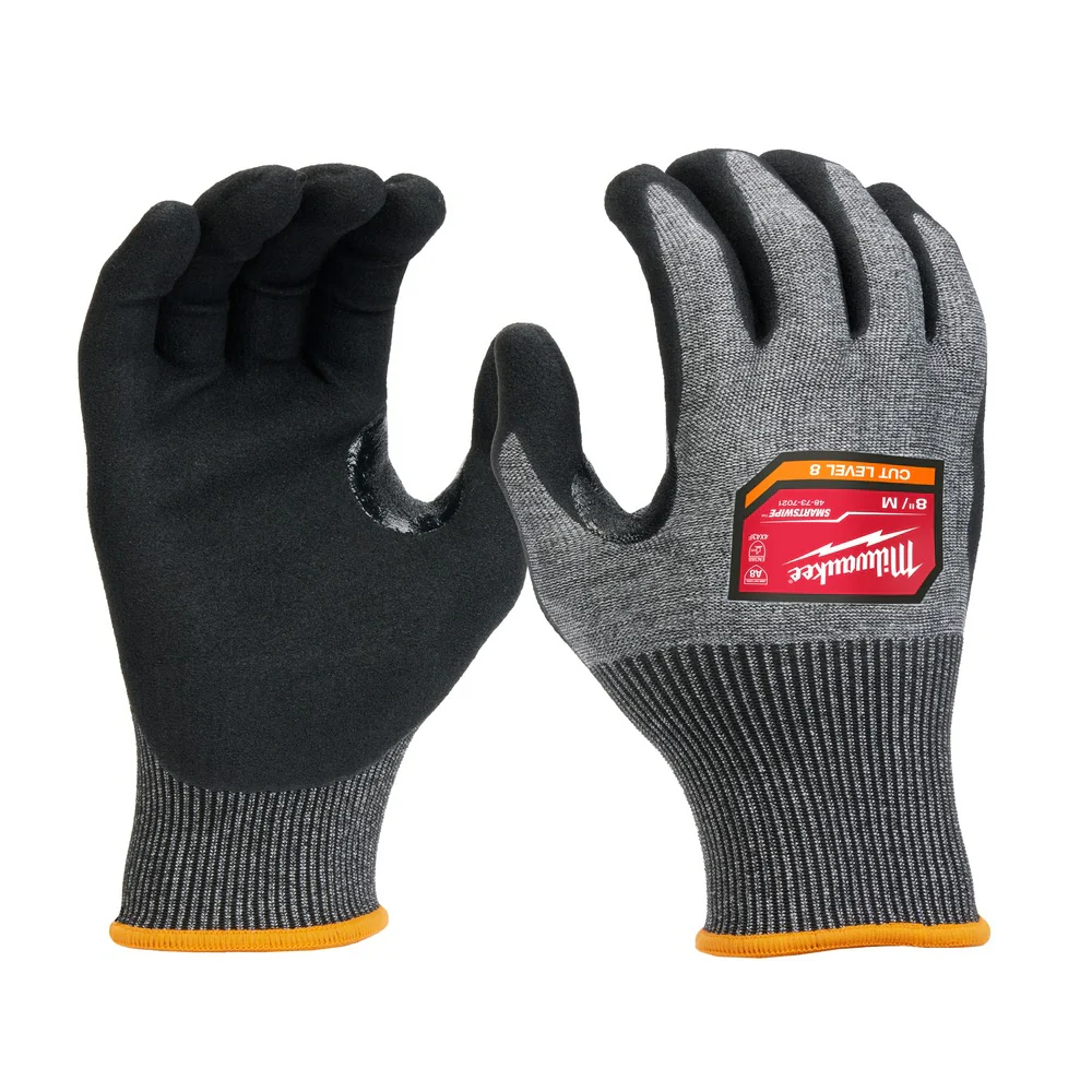Milwaukee 48-73-7021 Cut Level 8 High-Dexterity Nitrile Dipped Gloves - M - Mactool Shop