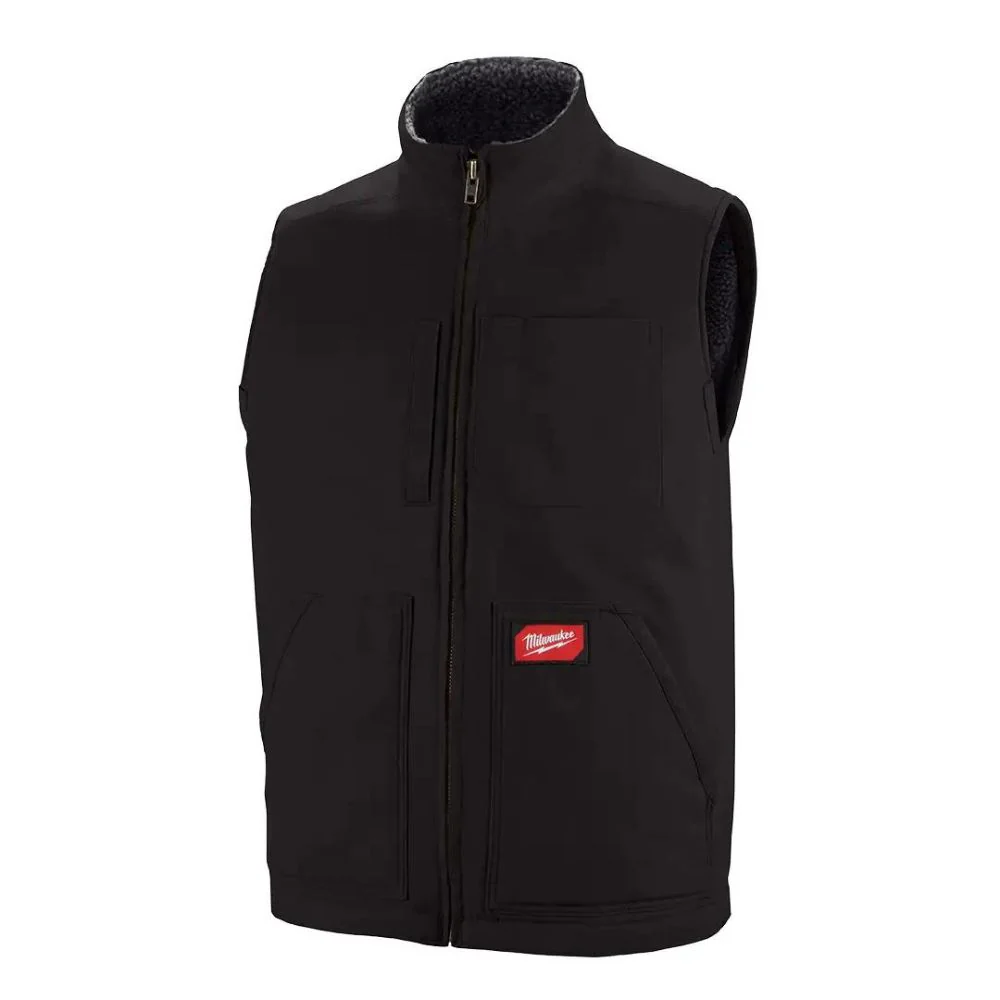 Milwaukee 801B-L Heavy Duty Sherpa-Lined Vest - Black L - Mactool Shop