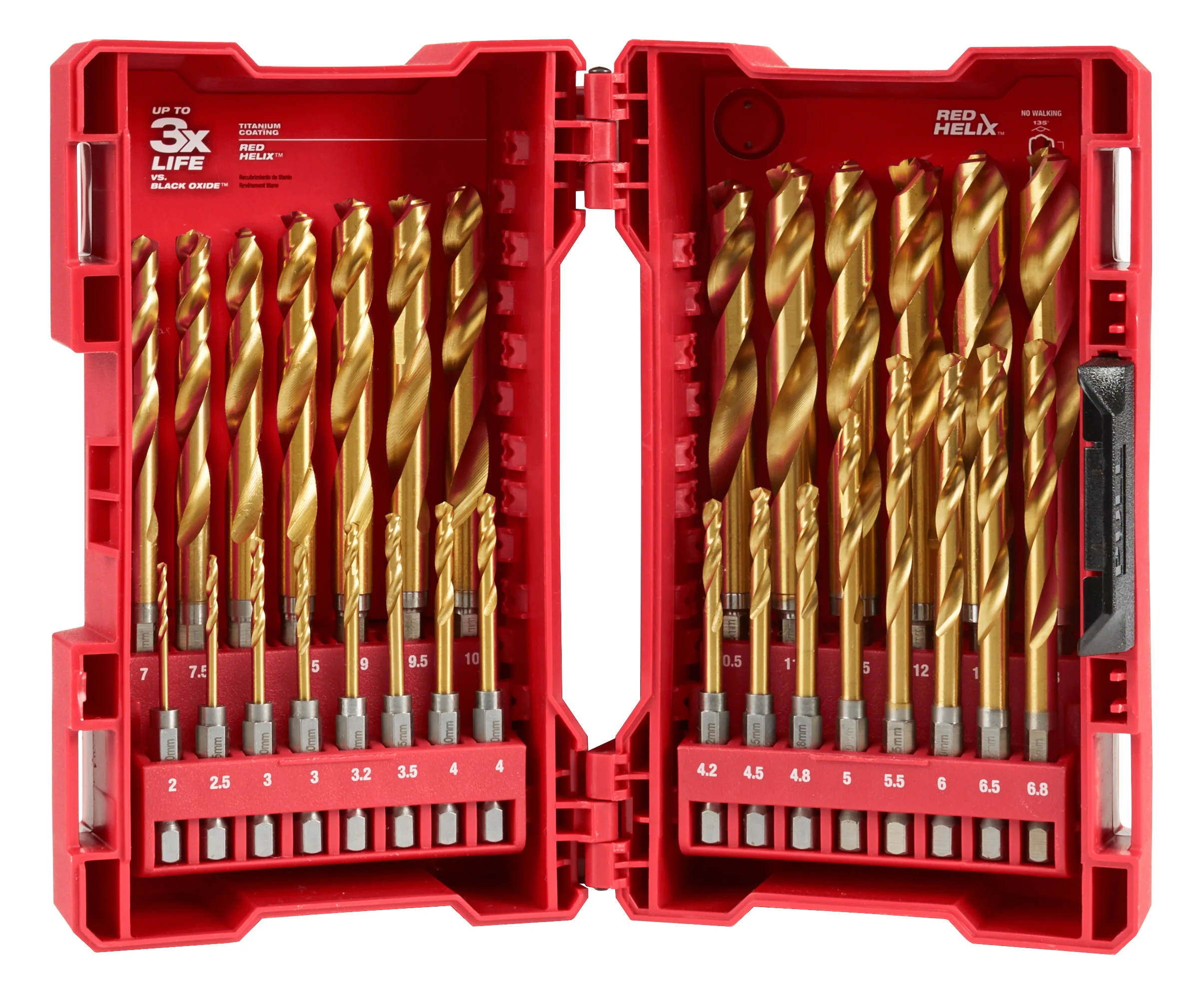Milwaukee 48-89-4862 29-Piece Metric Titanium SHOCKWAVE™ Red Helix Drill Bit Kit - Mactool Shop