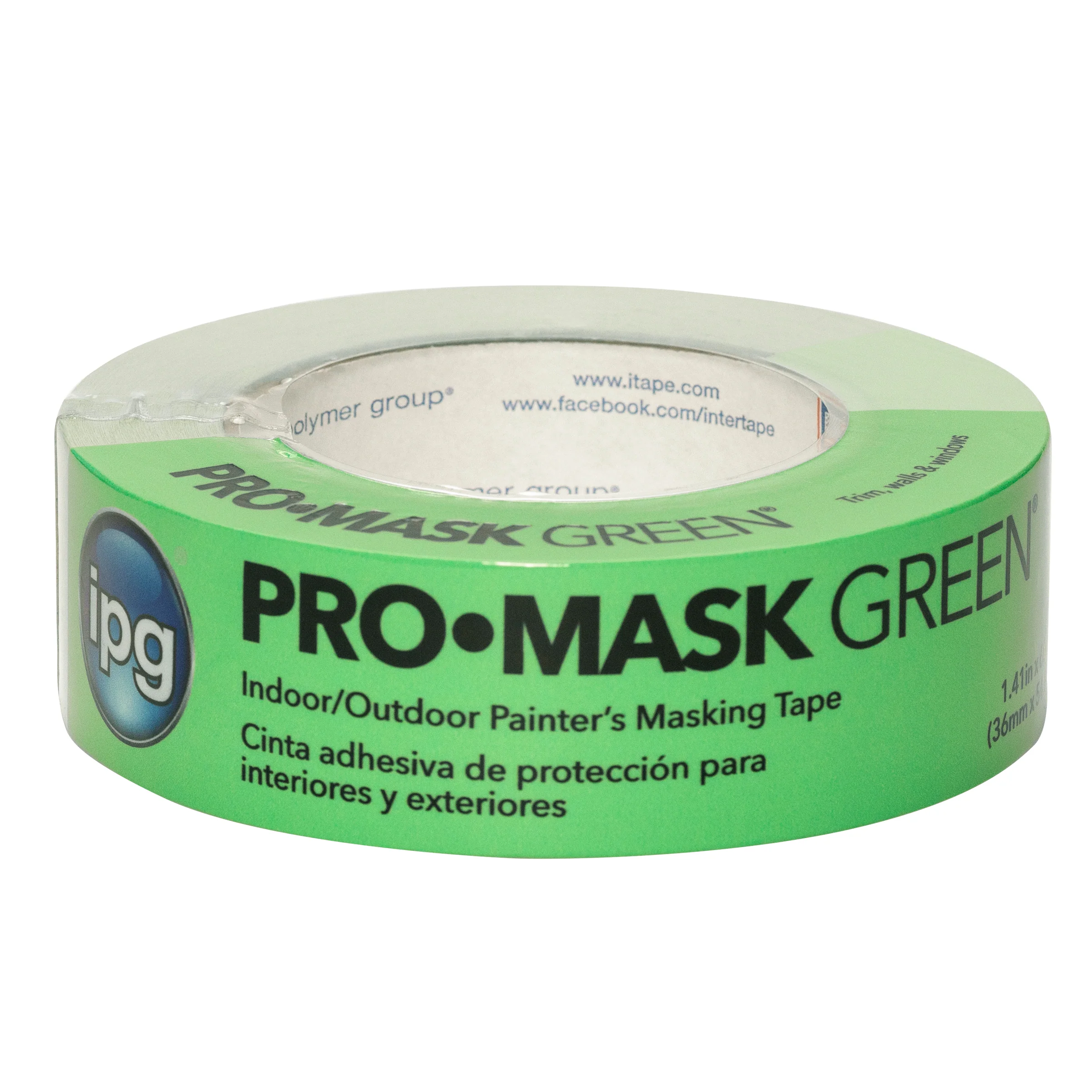 Intertape 91402 PT8 8 Day UV ResisTant Specialty Paper Masking Tape - Green 36MM X 54.8M IPG-IPG 20 - Mactool Shop
