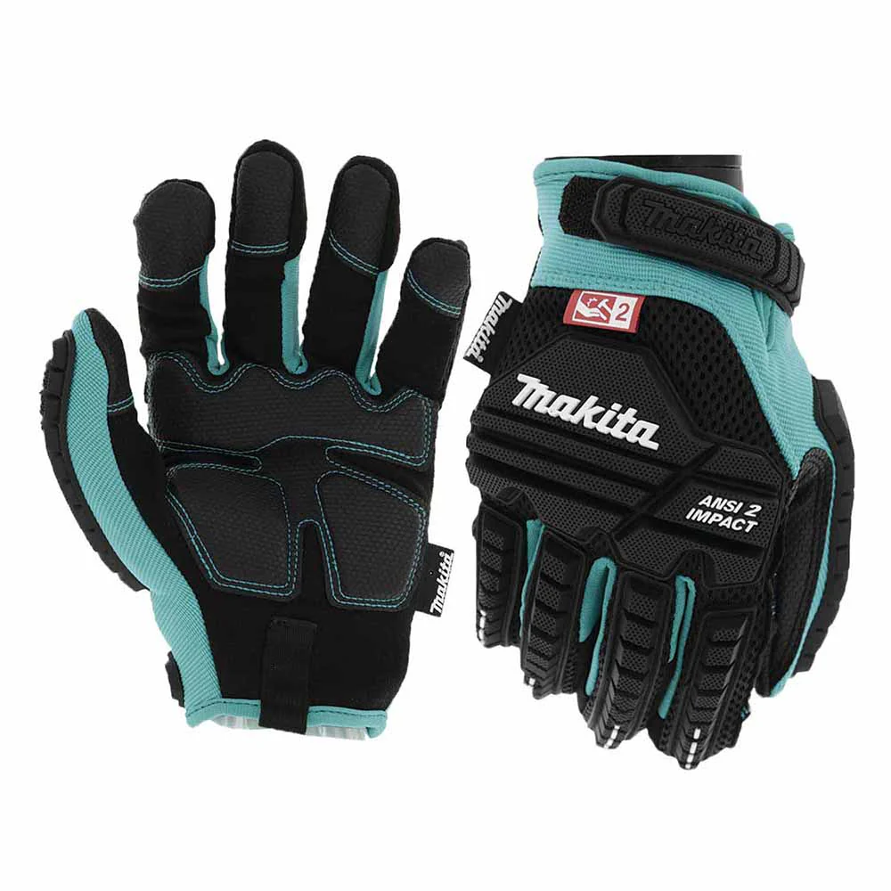 Makita T-04276 Advanced ANSI 2 Impact-Rated Demolition Gloves (Medium) - Mactool Shop