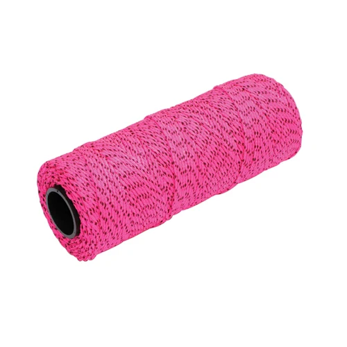 MarshallTown ML615 10266 - Bonded Mason's Line 500' Pink and Black, Size 18 6