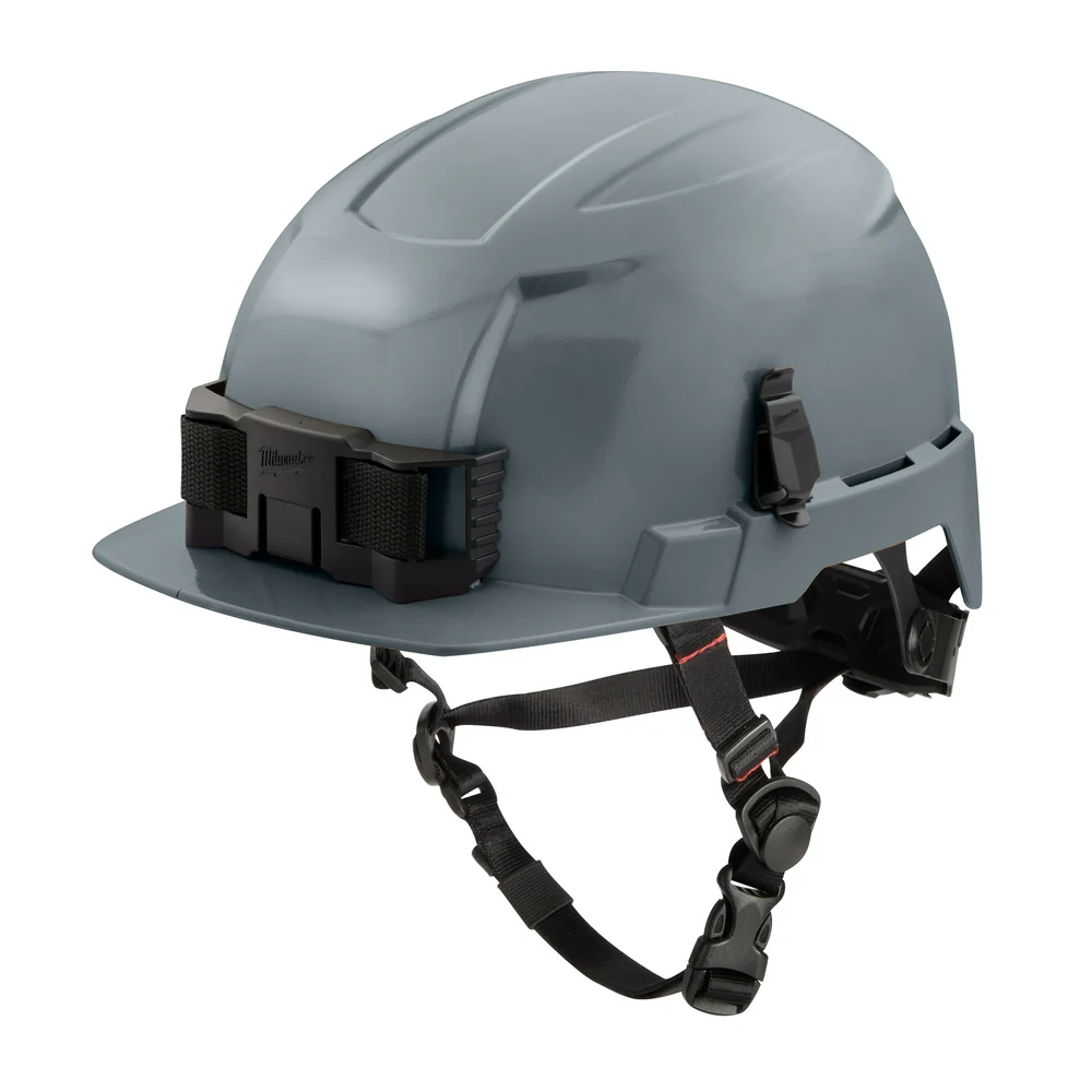 Milwaukee 48-73-1337 BOLT Gray Front Brim Safety Helmet (USA) - Type 2, Class E, Non-Vented - Mactool Shop