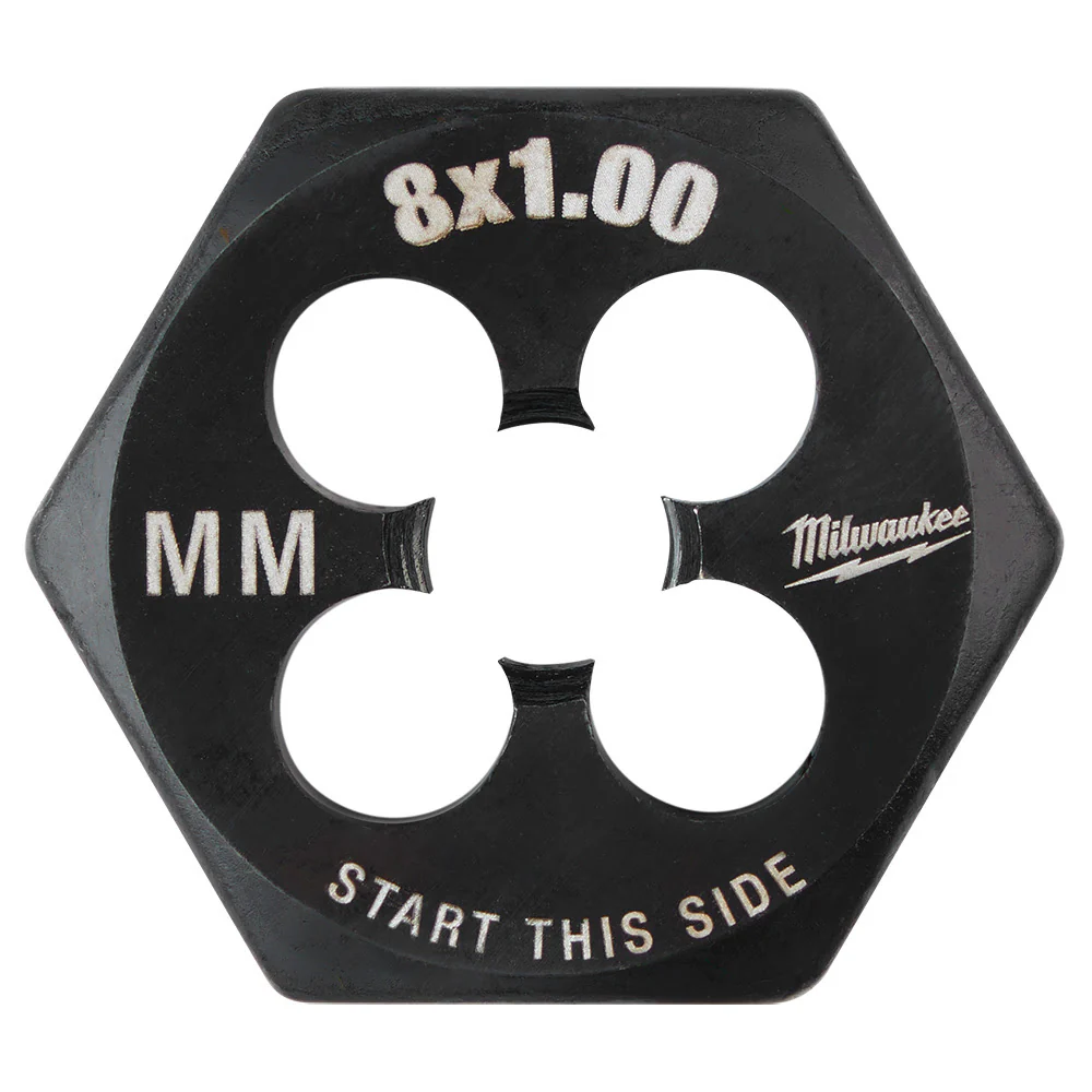 Milwaukee 49-57-5345 M8-1.00 mm 1-Inch Hex Threading Die - Mactool Shop