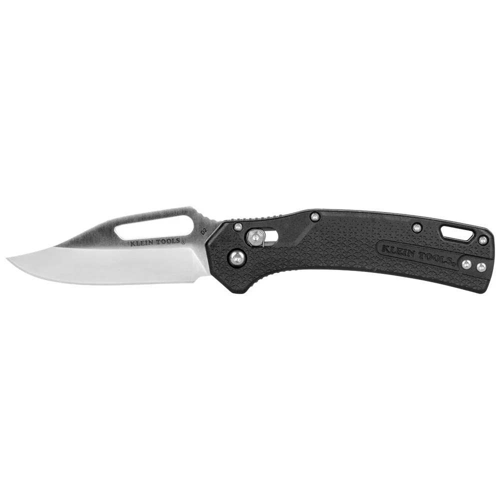 Klein OGK002BKT KTO Resurgence Knife, Clip Point Blade, Black Handle - Mactool Shop