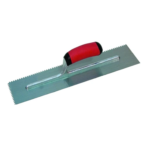 MarshallTown NT680 15680 - Ntch Trowel-1/8 X 1/8 X 1/8 Flat V-Soft Grip Hdl - Mactool Shop