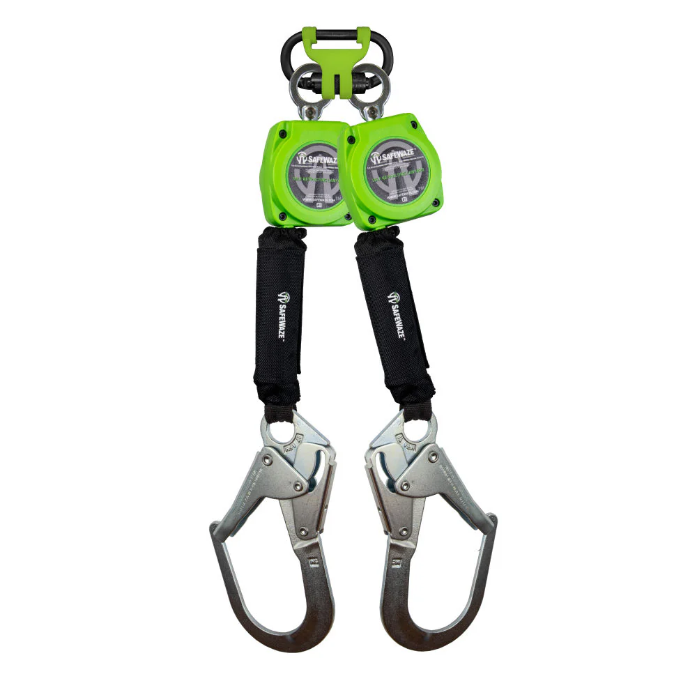 Safewaze 019-5154 6' Dual Web Retractable With BWB 1014 And Double Locking Steel Rebar Hooks - Mactool Shop