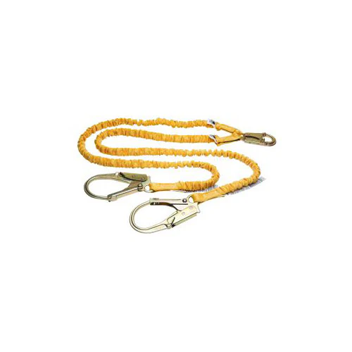 Werner C451200 6' SoftCoil Twinleg Lanyard with Snap Hook and Rebar Hook - Mactool Shop