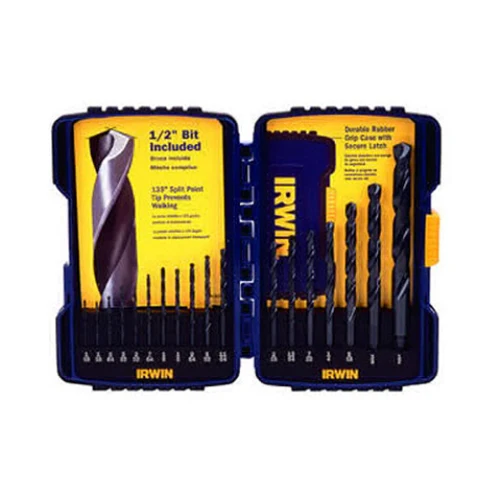 Irwin 314018 18-Piece Black Oxide Drill Bit Set 1/16