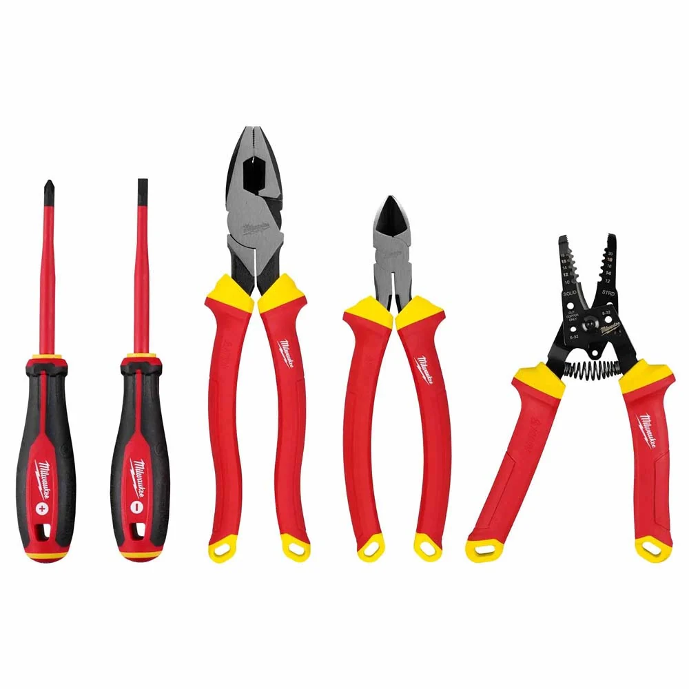 Milwaukee 48-22-2215 5 PC 1000V Insulated Hand Tool Set - Mactool Shop