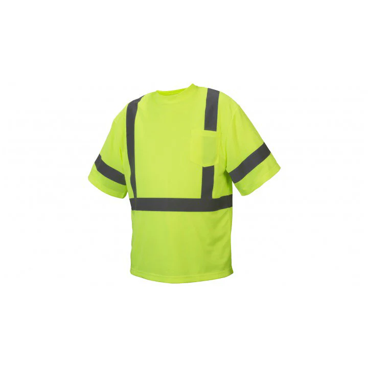 Pyramex RTS3310X3 T-Shirt - Hi-Vis Lime - Size 3X Large - Mactool Shop