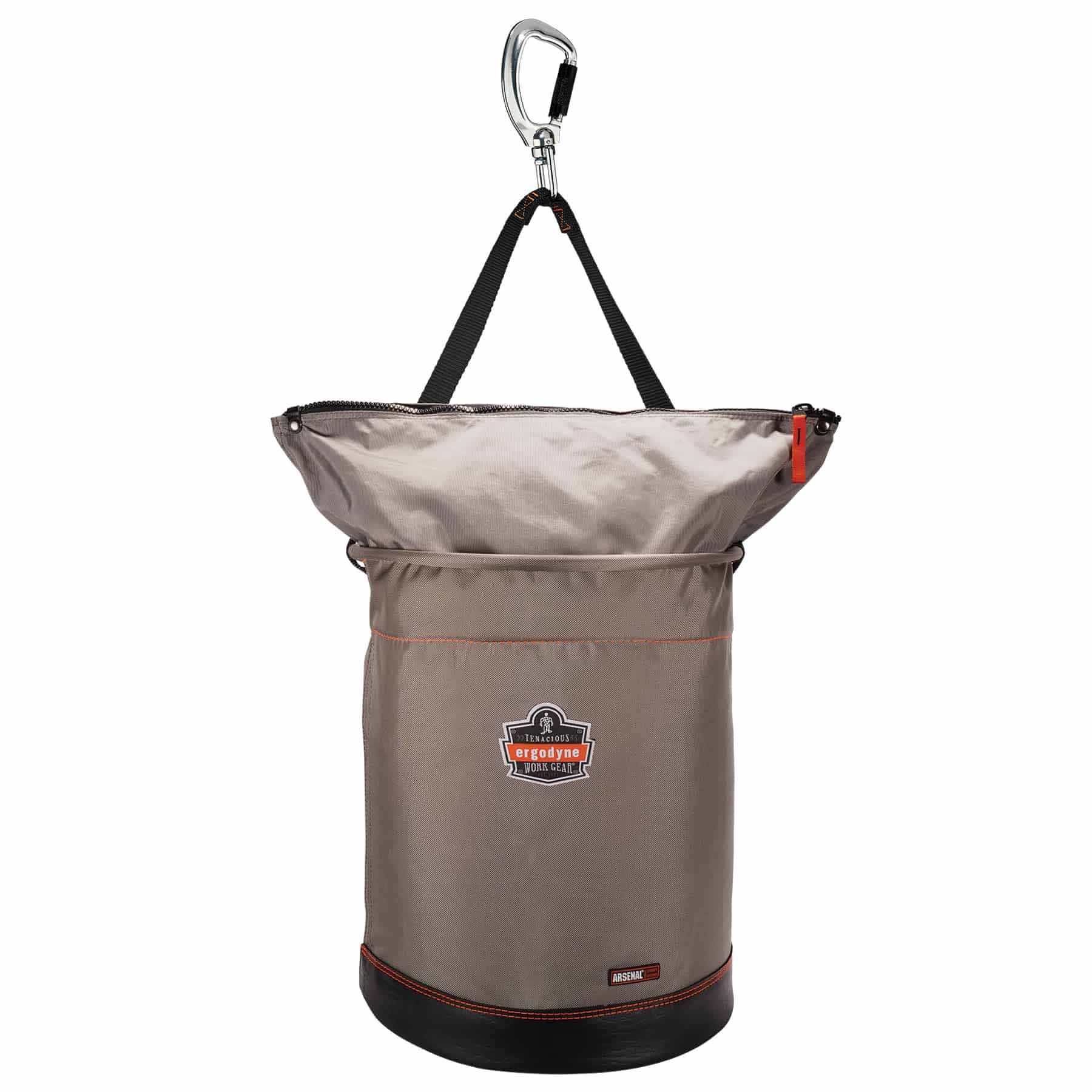 Ergodyne 15976 5976 XL Gray XL Hoist Bucket - Swiveling Carabiner - Zipper - Mactool Shop