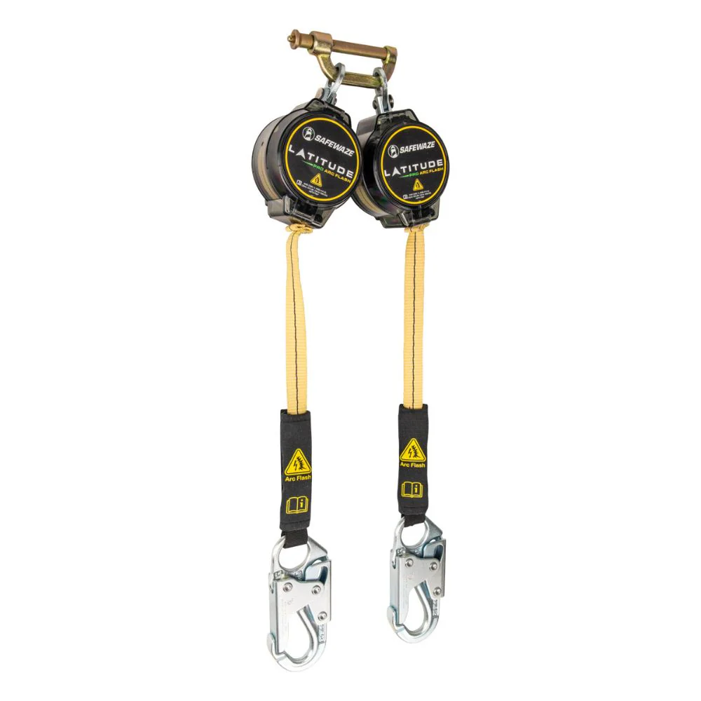 Safewaze 020-5217 Latitude Pro Arc Flash 7' Dual Web SRL: 9012 BWB, Snap Hooks - Mactool Shop