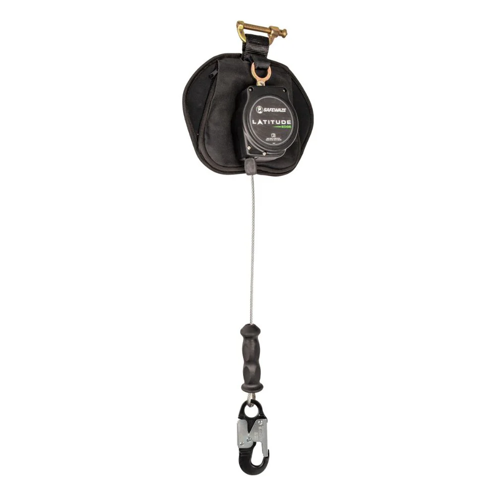 Safewaze SW-8008-11LE-ALU Latitude Edge 11' Single Cable SRL: Alu Snap Hook - Mactool Shop