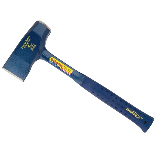 EstWing E3-FF4 Solid steel Fireside Friend splitting tool with blue nylon vinyl shock reduction grip - Mactool Shop