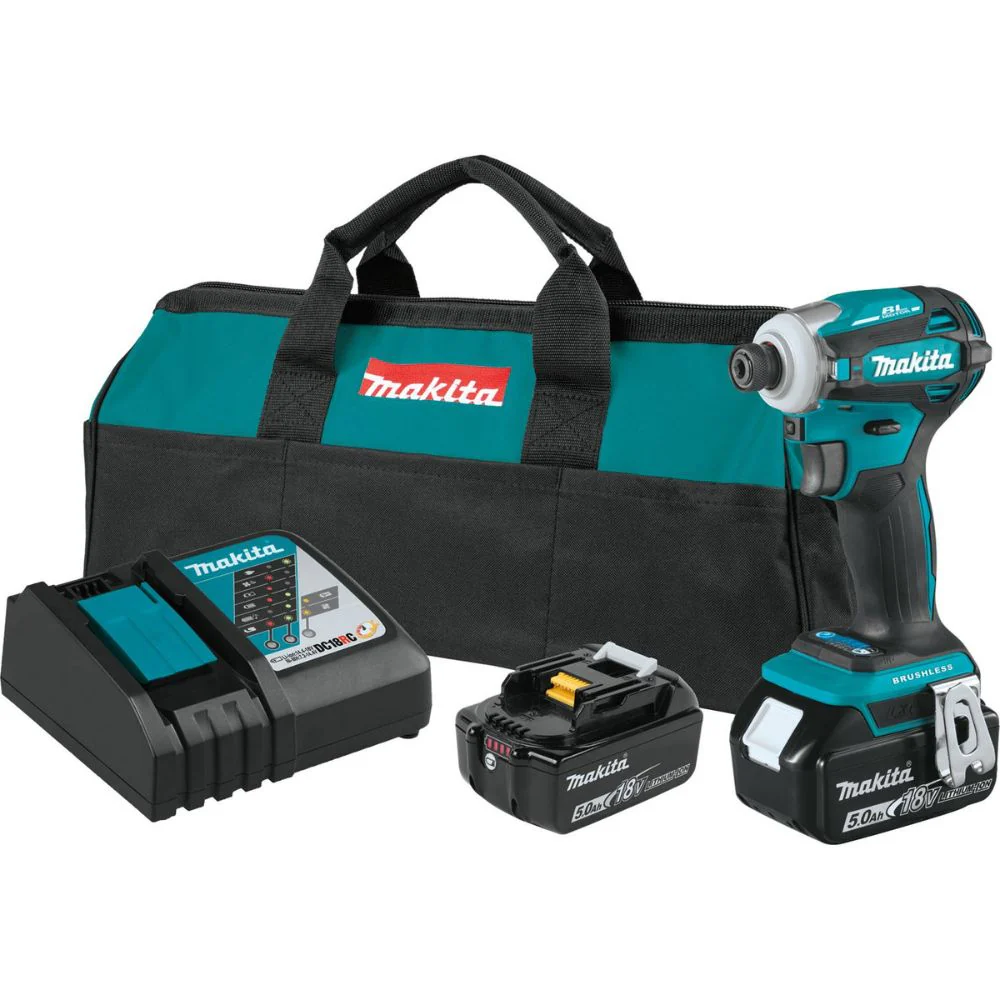 Makita XDT19T 18V LXT Lithium-Ion Brushless Cordless Quick-Shift Mode 4-Speed Impact Driver Kit (5.0Ah) - Mactool Shop