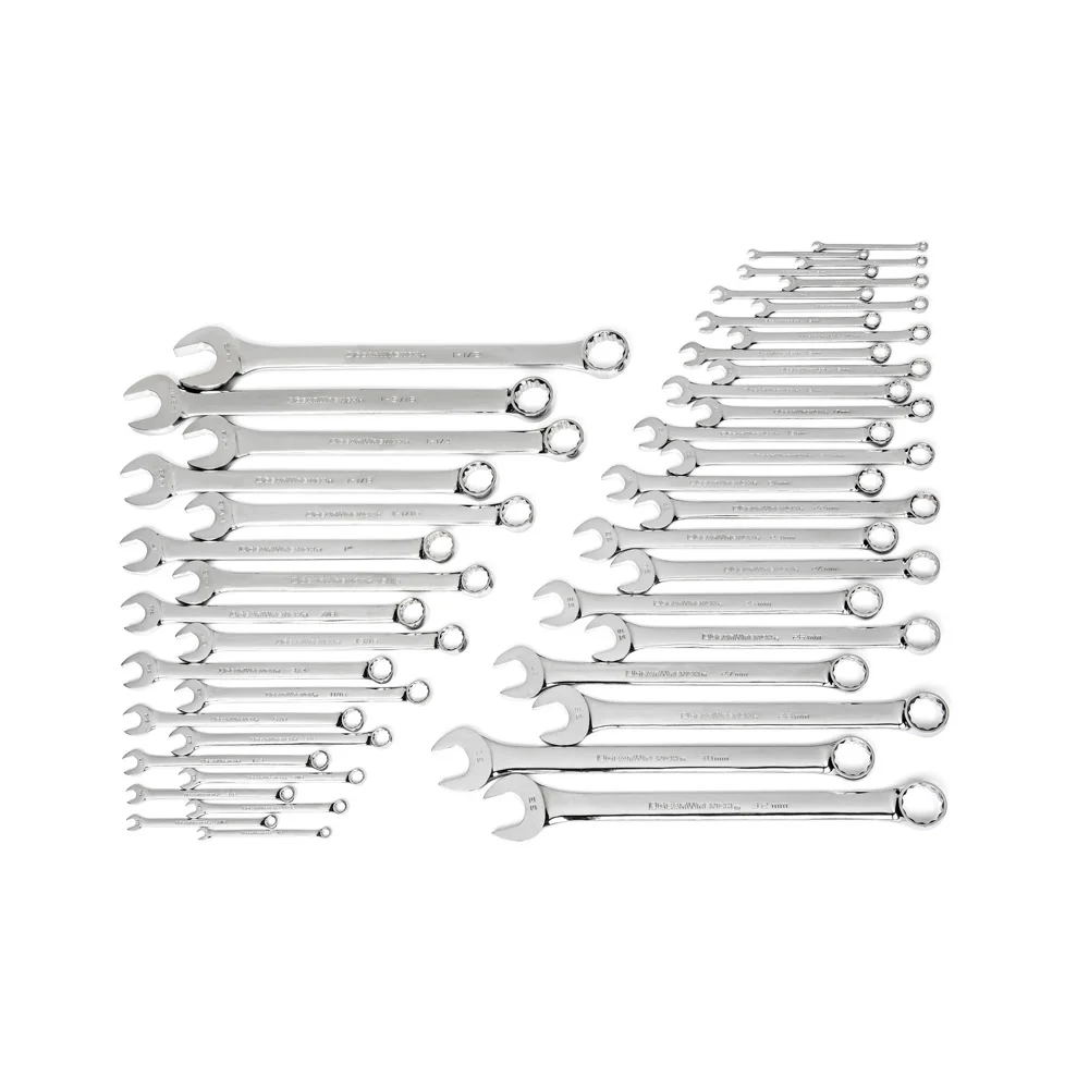 GearWrench 81919 44 Pc. 12 Point Long Pattern Combination SAE/Metric Wrench Set - Mactool Shop