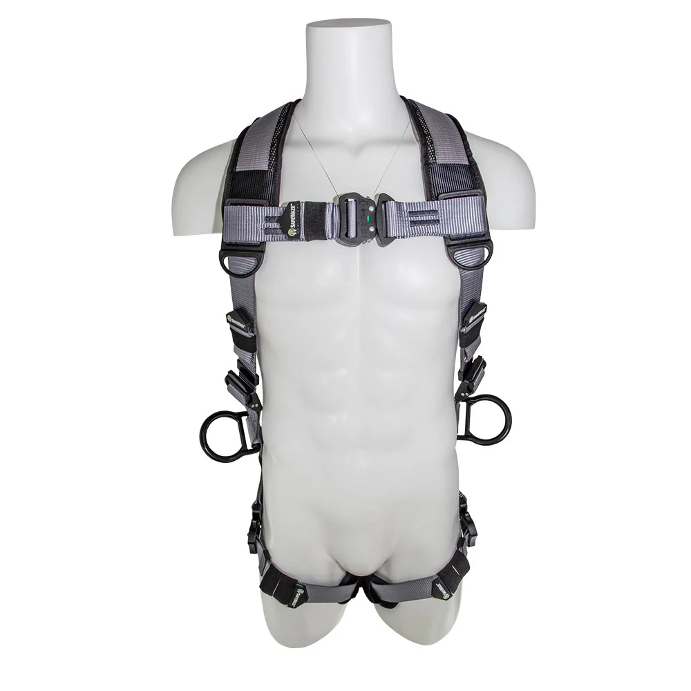 Safewaze SW-6211-XL/2XL (PCS) Full Body Harness XL/2XL W 3 D-Rings, Lanyard Rings & Sub Pelvic Cover - Mactool Shop