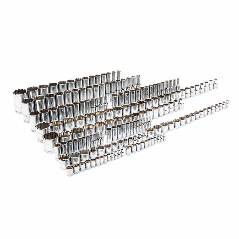GEARWRENCH 89074 176 Piece 0.25”, 3/8”,& 0.5” Dr. 12 Point Master Socket Set - Mactool Shop