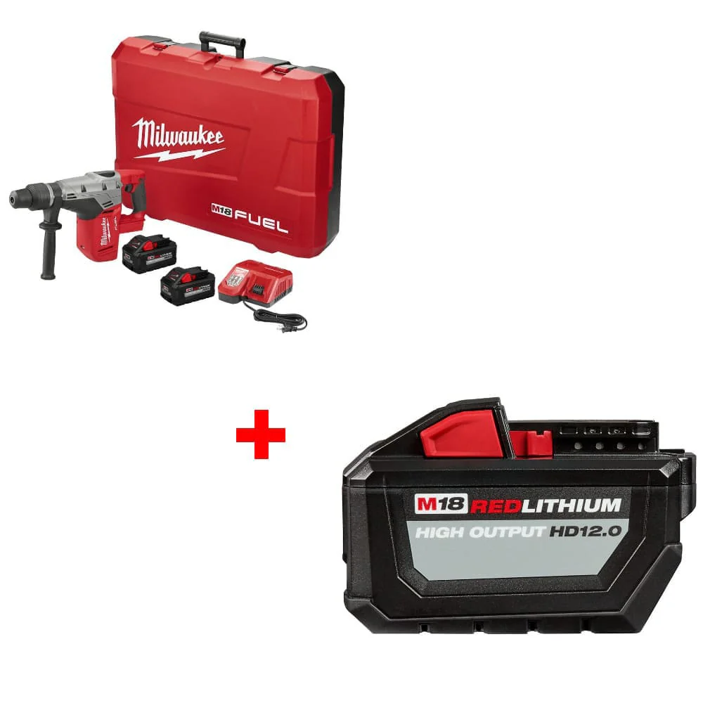 Milwaukee 2717-22HD M18 FUEL Rotary Hammer Kit w/ FREE 48-11-1812 Battery Pack - Mactool Shop