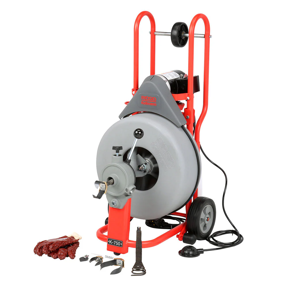 RIDGID 42007 K-750 Drain Cleaner with AutoFeed and C-100 Cable - Mactool Shop