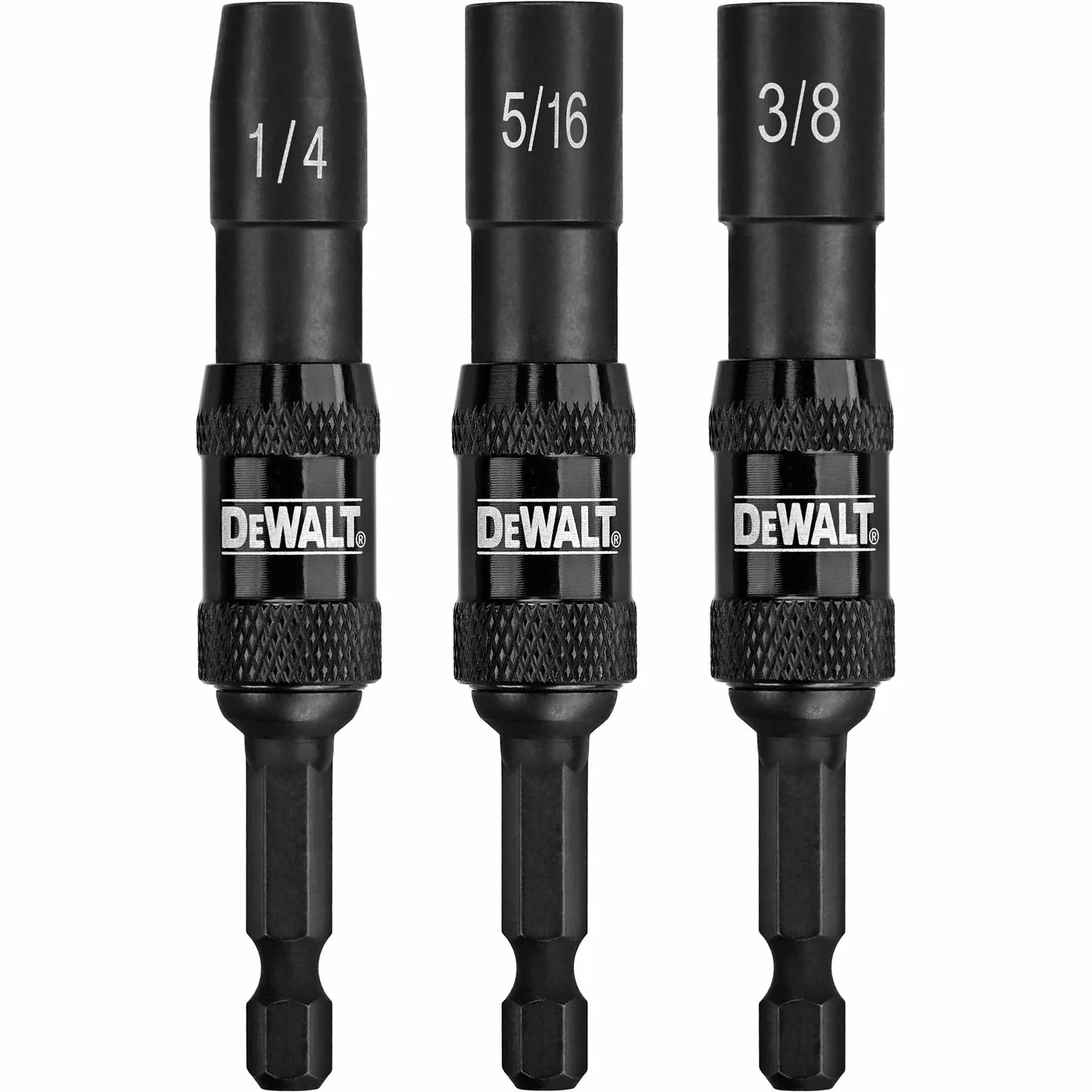DeWalt DWPVTDRV3 3 Piece Magnetic Impact Ready Pivoting Nut Driver Set - Mactool Shop
