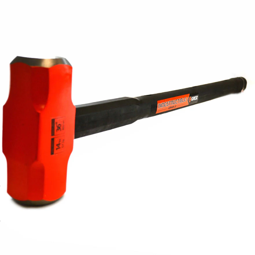 Groz 34520 Indestructible Handle Sledge Hammer, 14Lb, 36