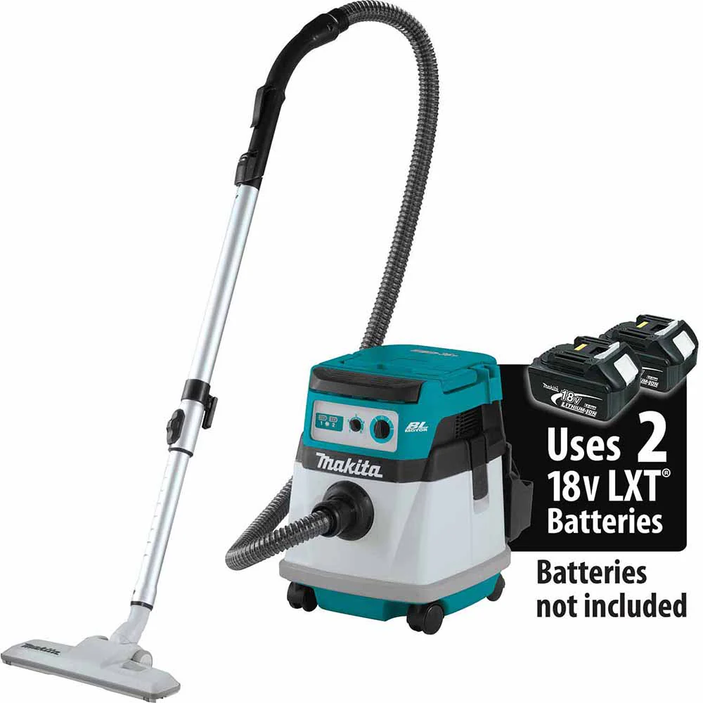 Makita XCV23Z 36V (18V X2) LXT Brushless 4 Gallon Wet/Dry Dust Extractor/Vacuum, Tool Only - Mactool Shop