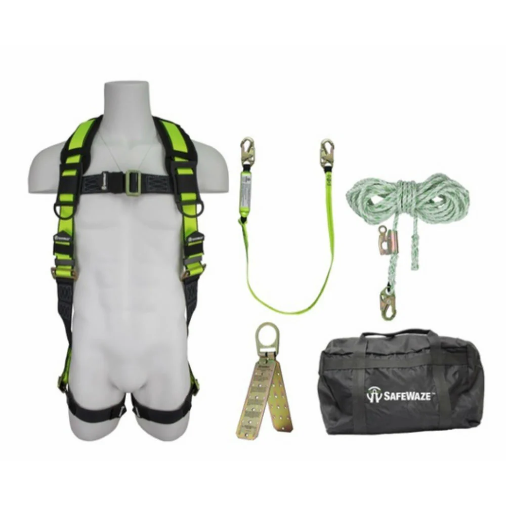 Safewaze FS-121-XXL Basic Roofers Kit with Carrying Bag with 2X-Large Harness - Mactool Shop