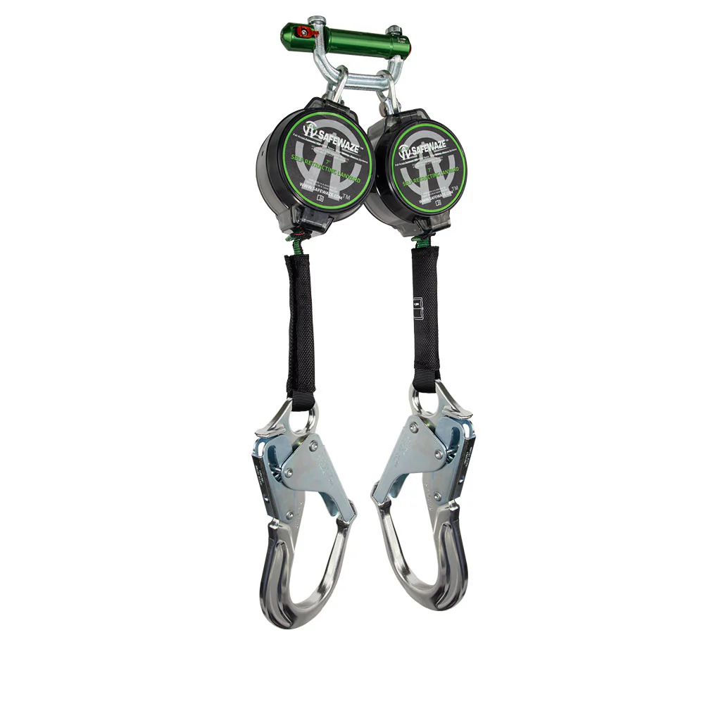 Safewaze 018-5027 7' Web Dual Leg Retractable With Aluminum Rebar Hooks - Mactool Shop