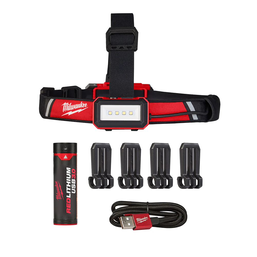 Milwaukee 2115-21 USB Rechargeable Low-Profile Headlamp - Mactool Shop