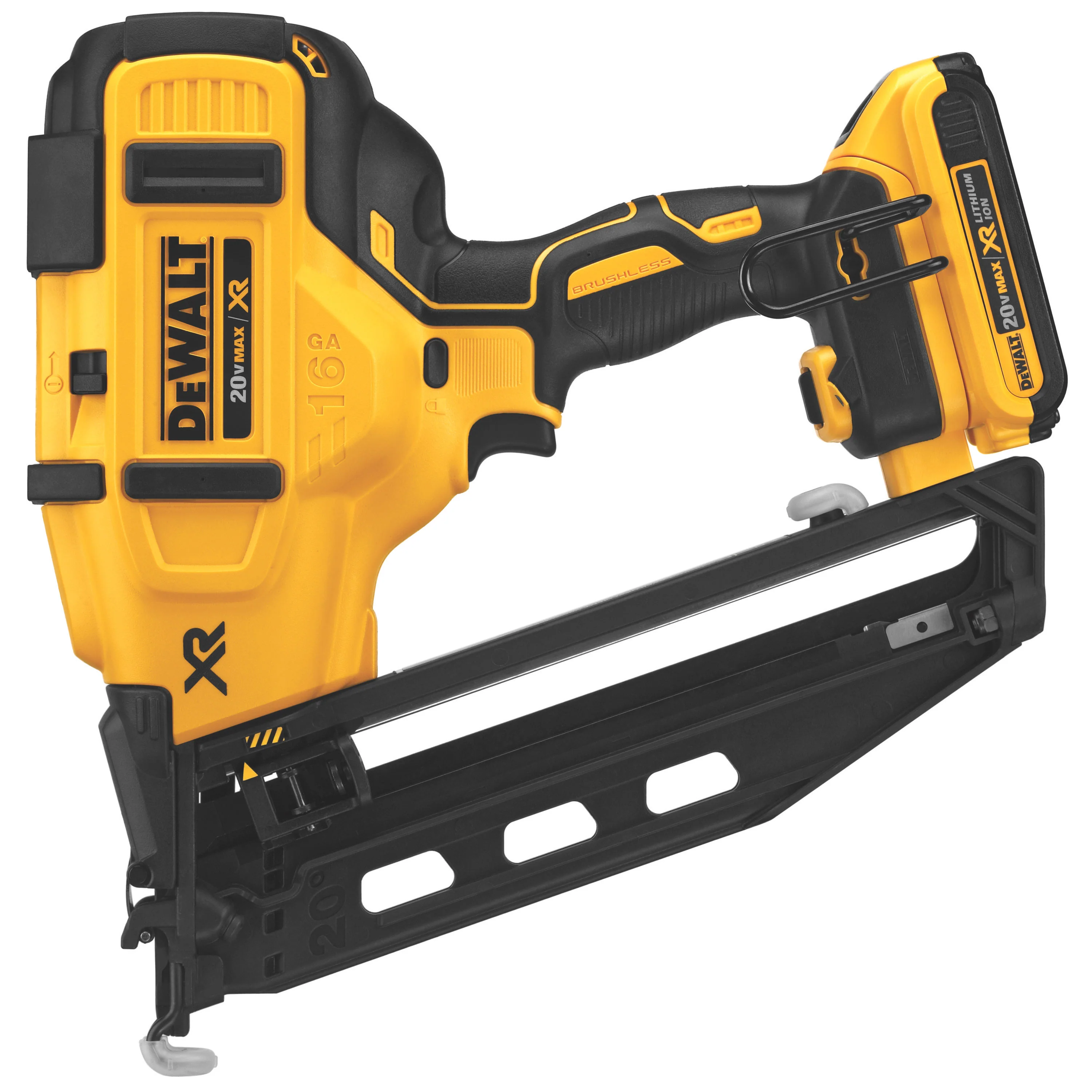 DeWalt DCN660D1 20V MAX 16Ga Angled Cordless Finish Nailer Kit - Mactool Shop