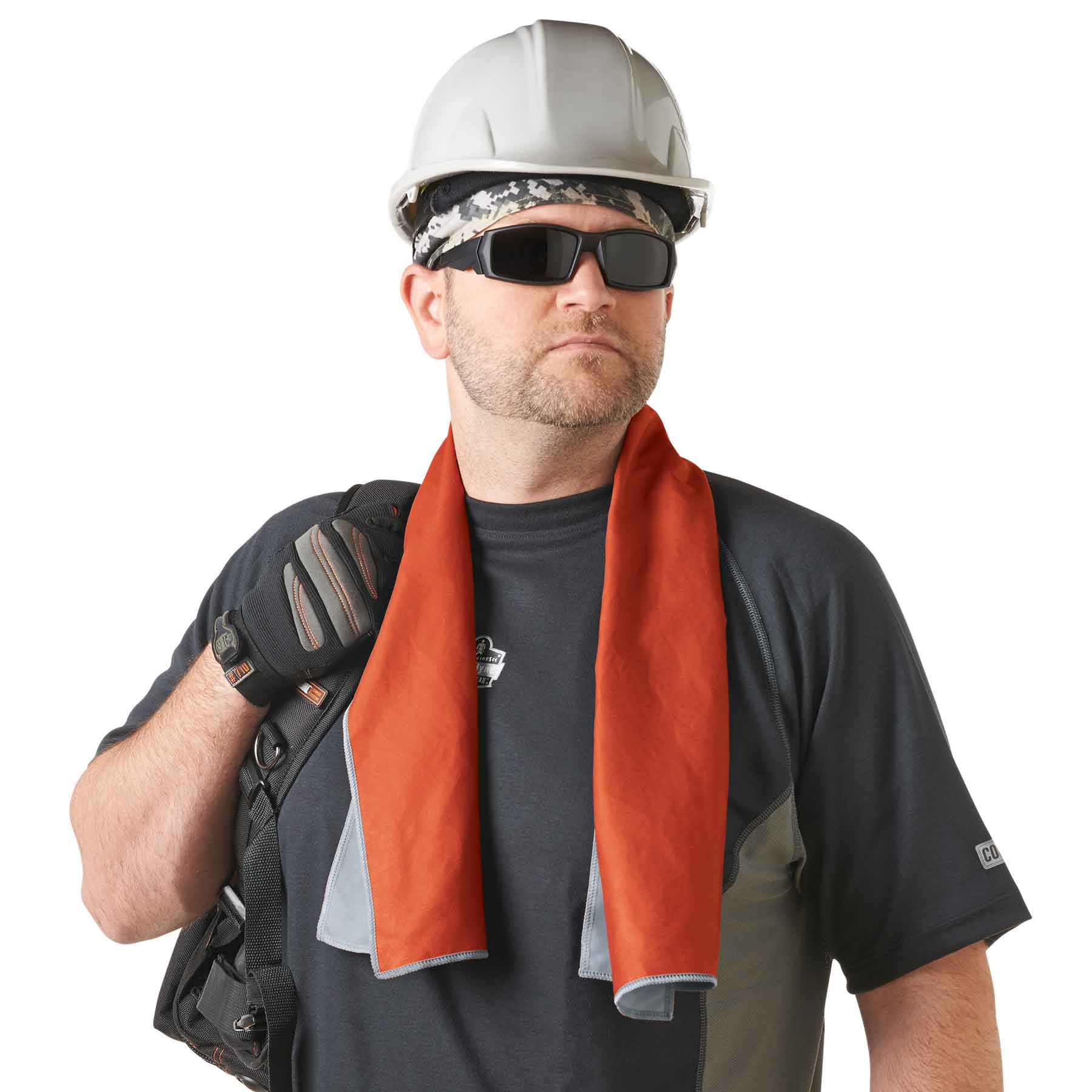 Ergodyne 12661 Chill-Its 6602MF Evaporative Microfiber Cooling Towel, Orange - Mactool Shop