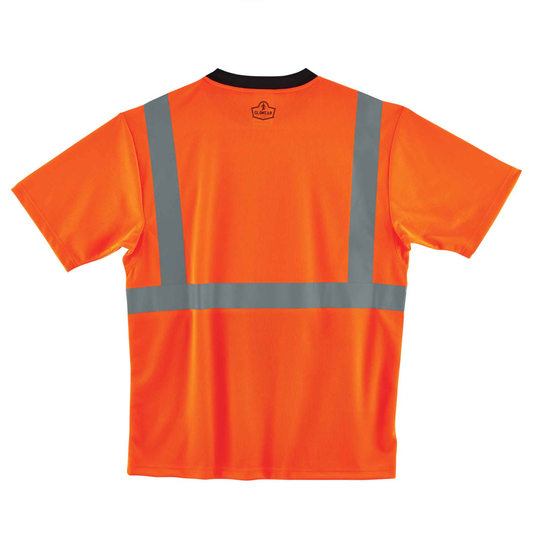 Ergodyne 22518 GloWear 8289BK Type R Class 2 Black Front T-Shirt, 4XL, HV Orange - Mactool Shop
